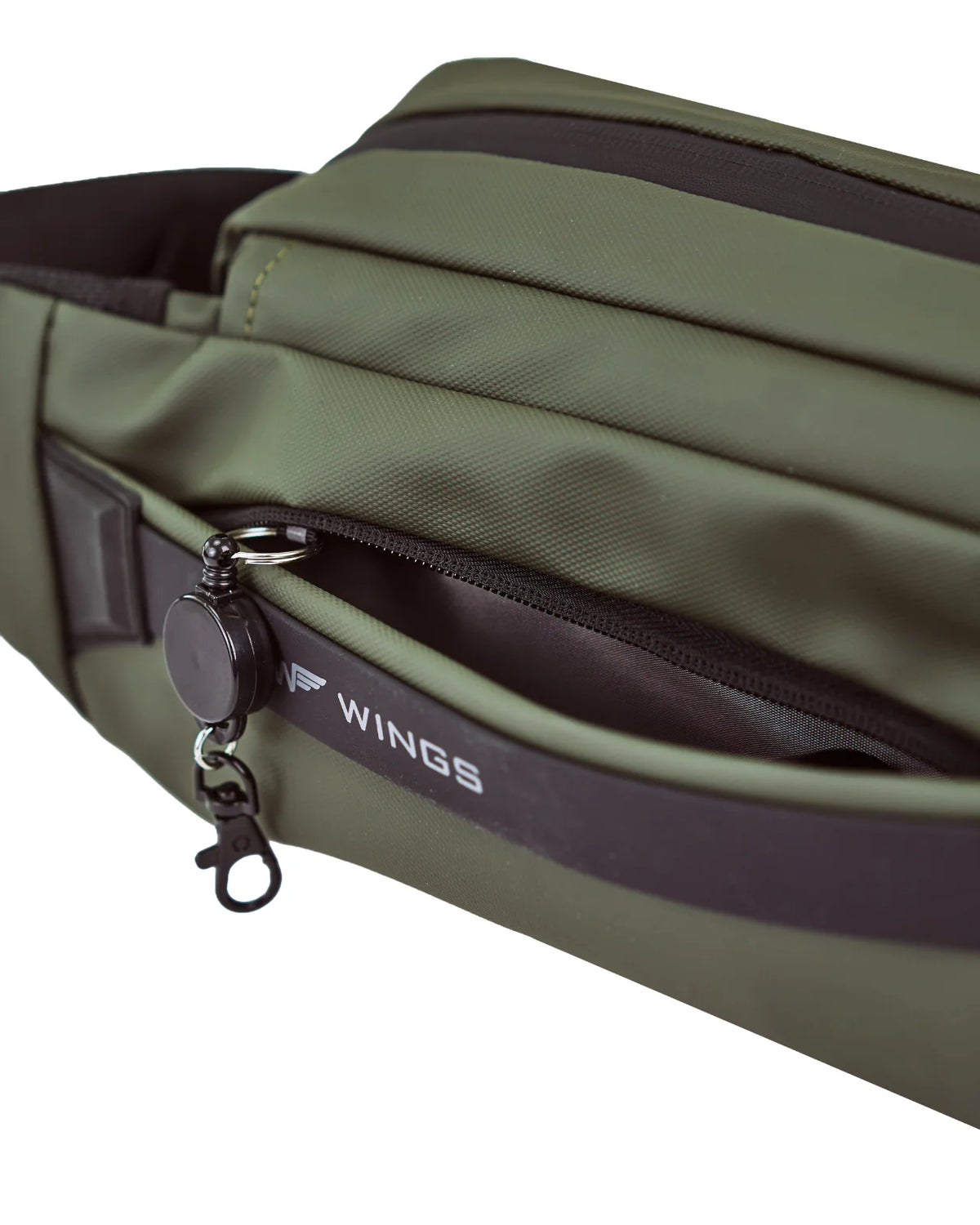 Nerka podróżna VIREO WINGS funkcjonalna saszetka z kieszenią na butelkę GREEN