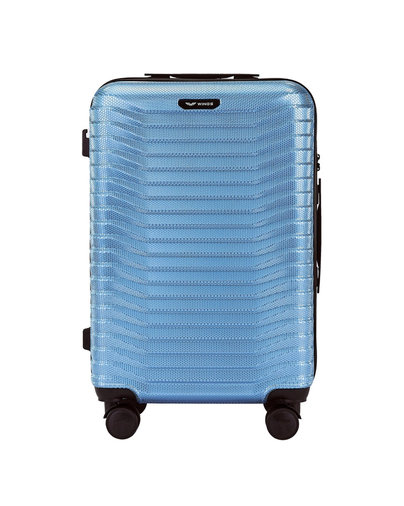 Walizka ŚREDNIA WINGS PC SEA 2.0 EAGLE 24" SILVER BLUE
