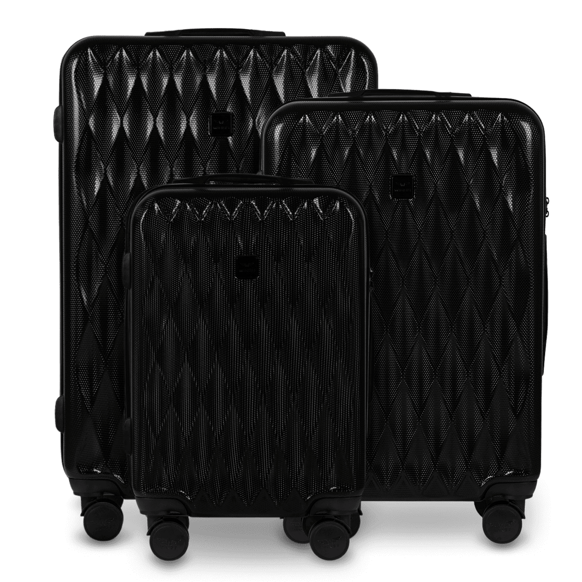 Zestaw 3 walizek Wings PC Golden Eagle BLACK