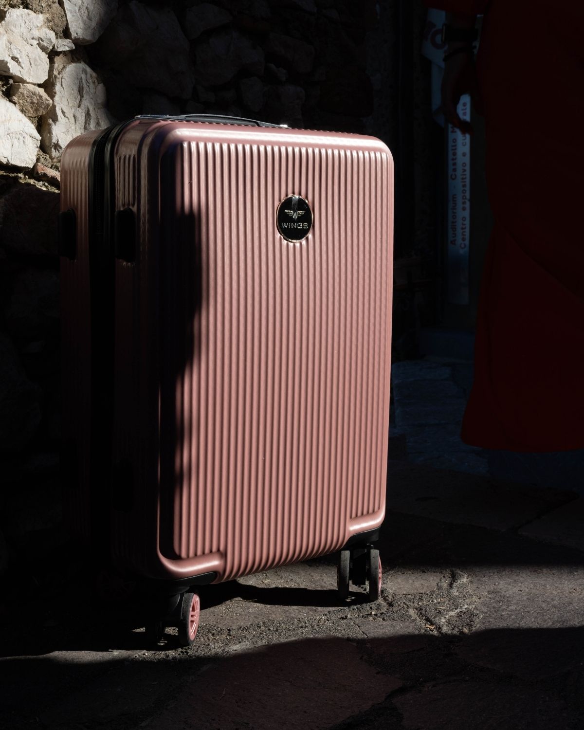 Walizka kabinowa Wings PC African Eagle 20" PINK