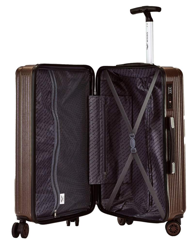 Zestaw 3 walizek Wings PC African Eagle 2.0 CHOCOLATE BROWN