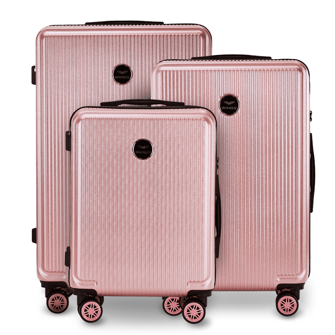 Zestaw 3 walizek Wings PC African Eagle 2.0 PINK