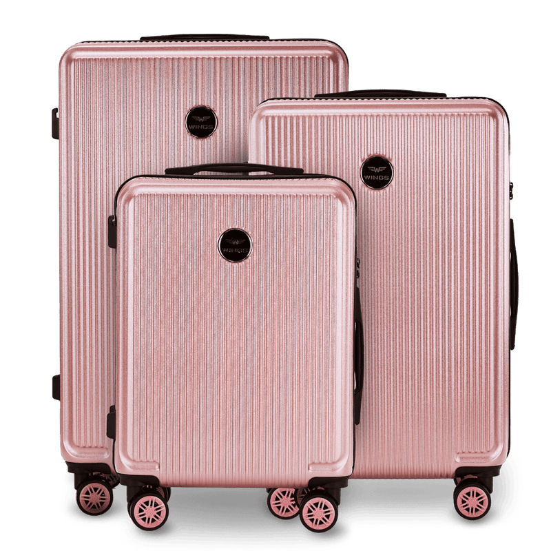 Zestaw 3 walizek Wings PC African Eagle 2.0 PINK