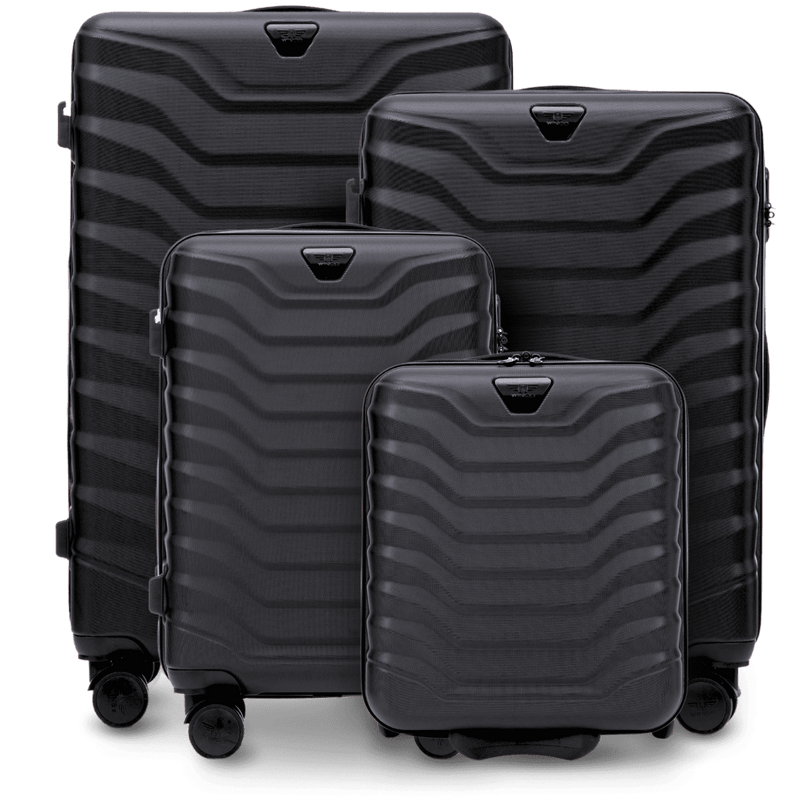 Zestaw 4 walizek Wings PEAFOWL BLACK