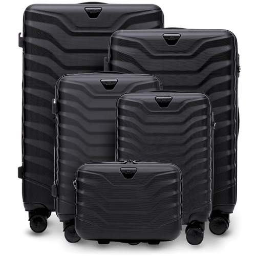 Zestaw 5 walizek Wings PEAFOWL BLACK