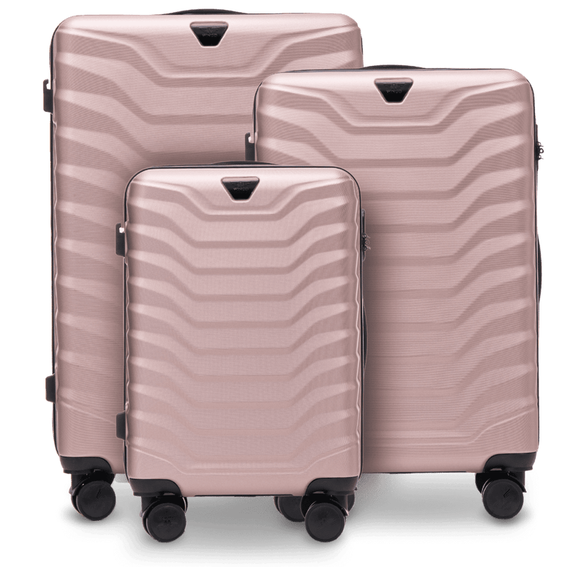 Zestaw 3 walizek Wings PEAFOWL ROSE GOLD