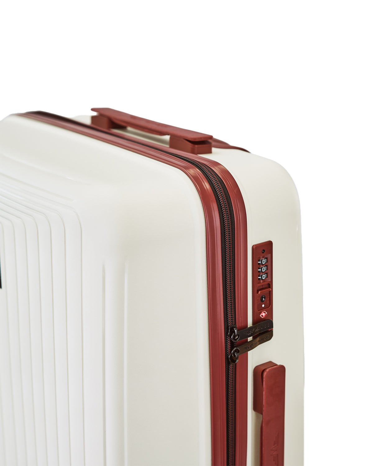 Walizka DUŻA WINGS PUFFIN 28" OFF WHITE + BURGUNDY