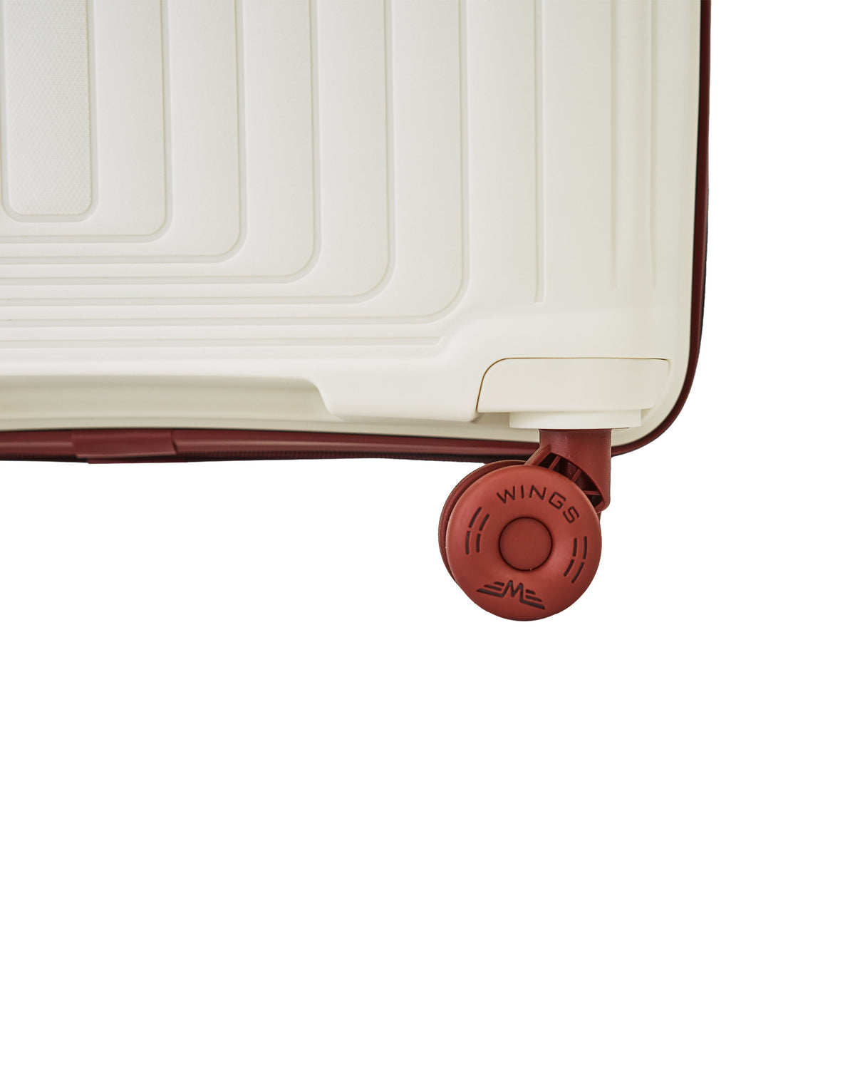 Walizka DUŻA WINGS PUFFIN 28" OFF WHITE + BURGUNDY