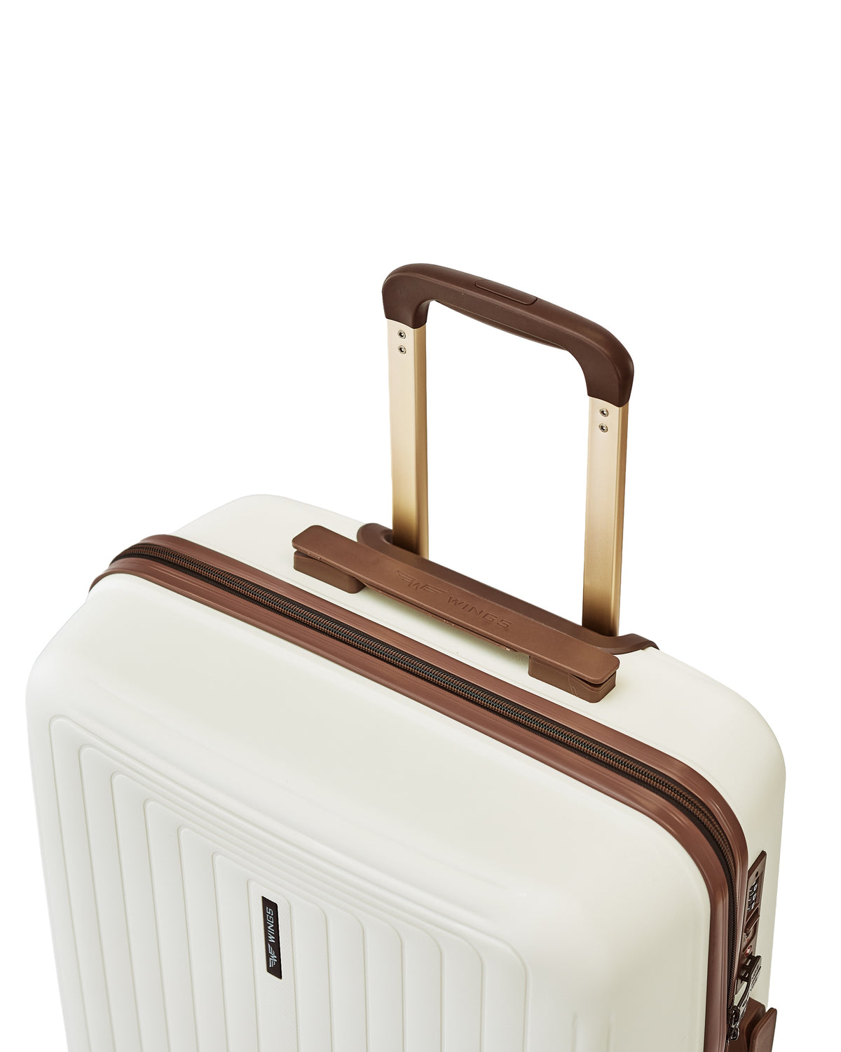 Walizka DUŻA WINGS PUFFIN 28" OFF WHITE + BROWN