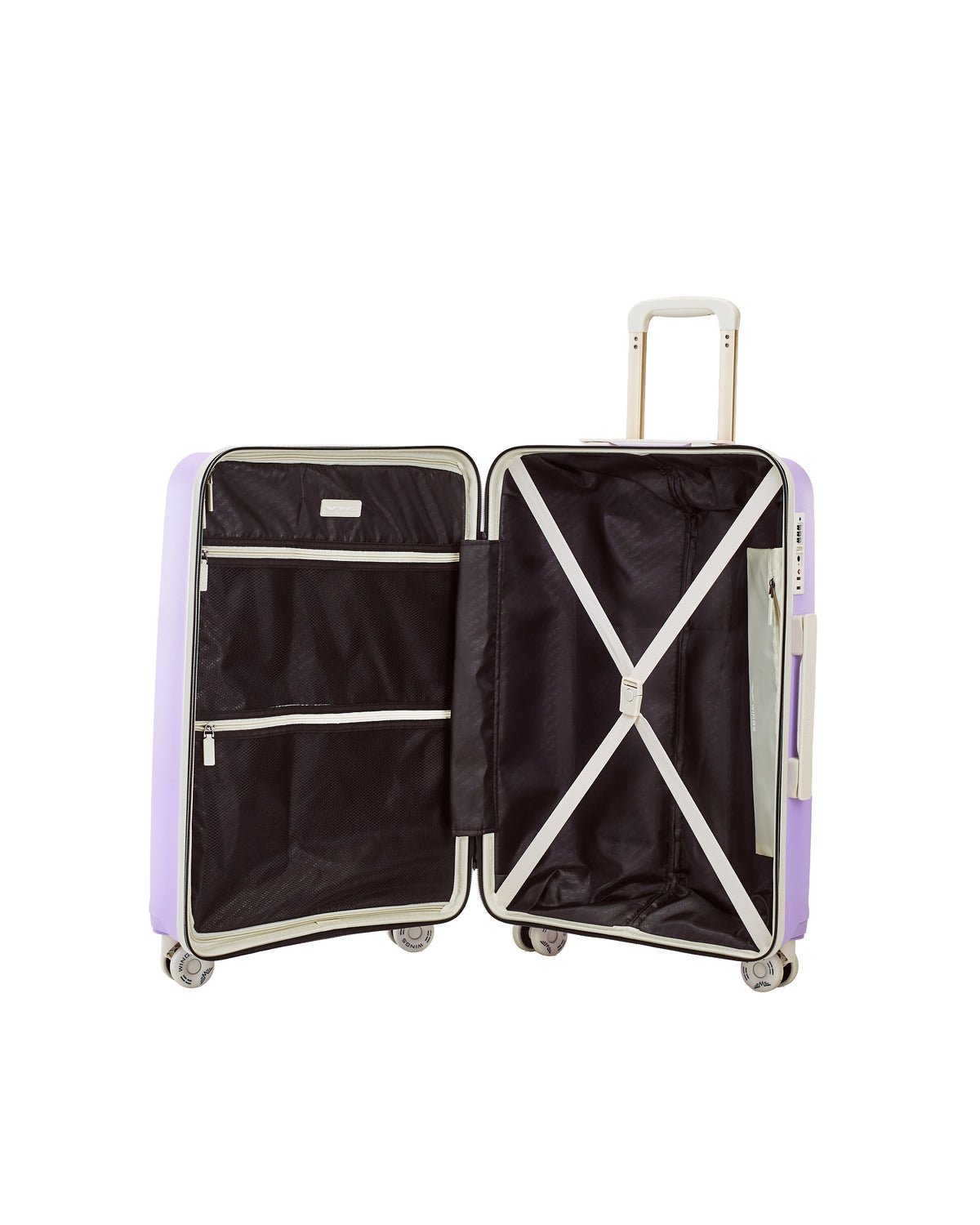 Walizka Średnia WINGS PUFFIN 24" WHITE PURPLE