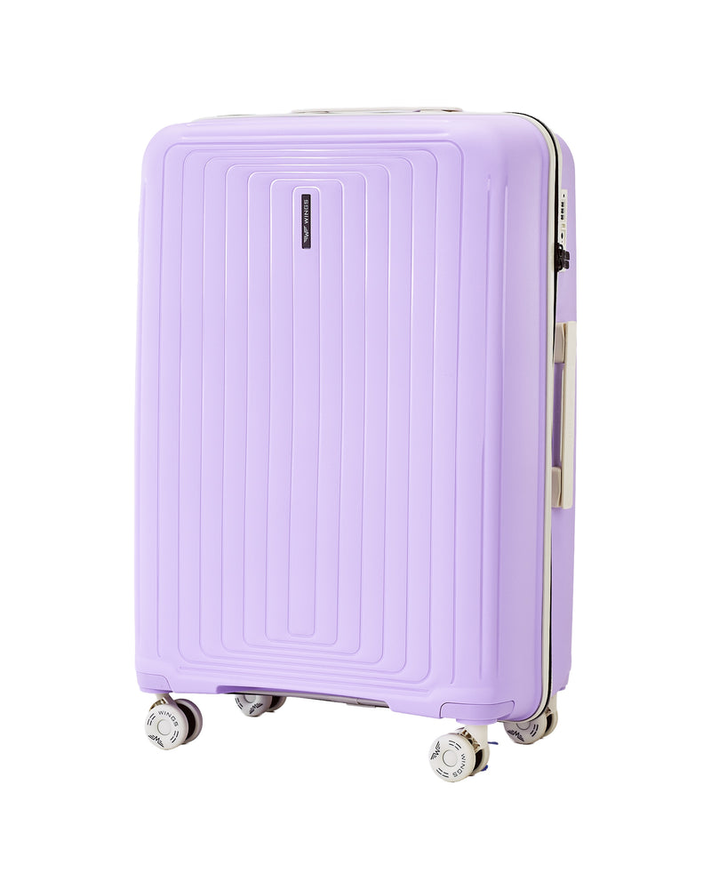 Walizka DUŻA WINGS PUFFIN 28" WHITE PURPLE