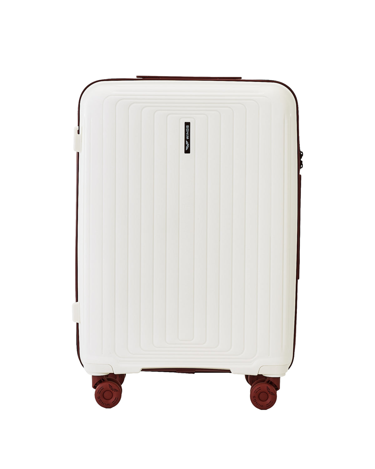 Walizka Średnia WINGS PUFFIN 24" OFF WHITE + BURGUNDY