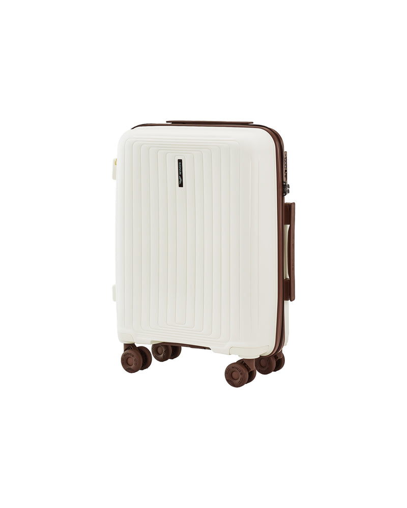 Walizka KABINOWA WINGS PUFFIN 20" OFF WHITE + BROWN