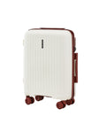Walizka KABINOWA WINGS PUFFIN 20" OFF WHITE + BURGUNDY
