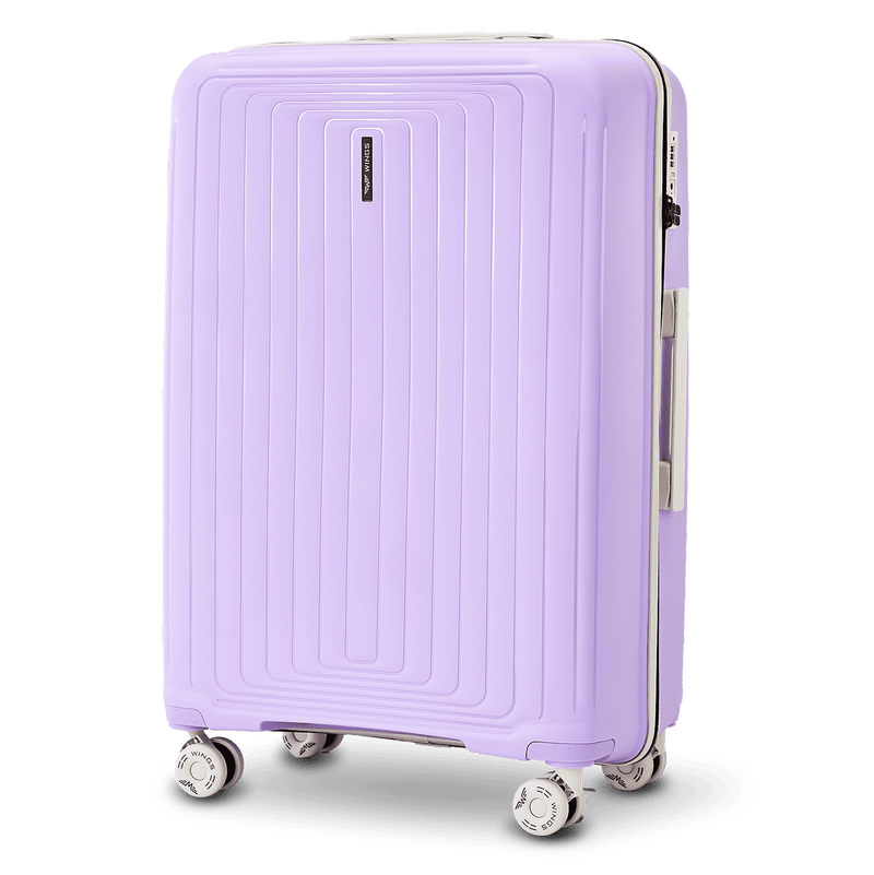 Walizka DUŻA WINGS PUFFIN 28" WHITE PURPLE
