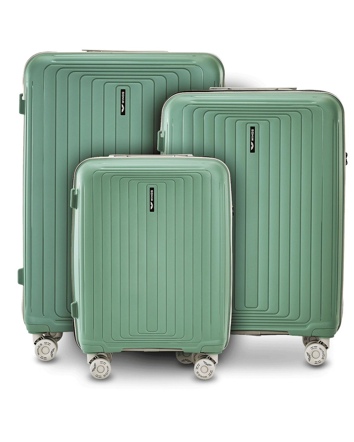 Zestaw 3 walizek WINGS PUFFIN ARMY GREEN
