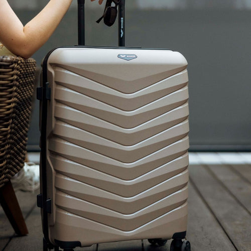 Walizka średnia Wings PHOENIX polipropylen 24" CHAMPAGNE