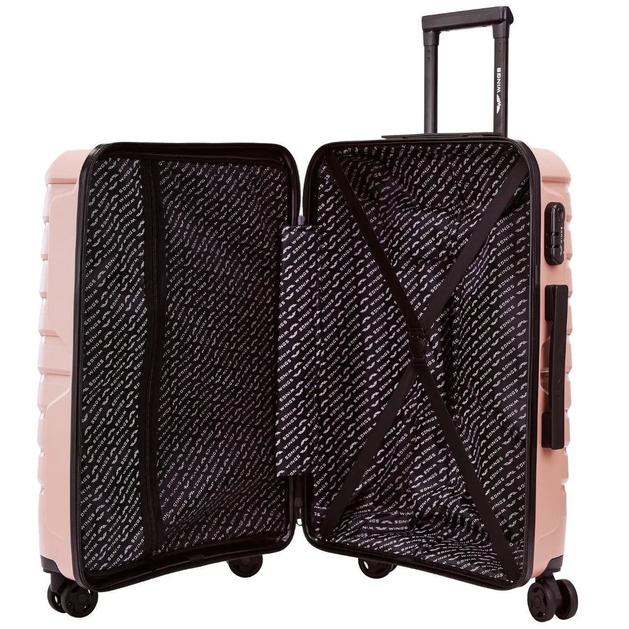 Walizka średnia Wings PHOENIX 2.0 polipropylen 24" ROSE GOLD PHOENIX COLLECTION