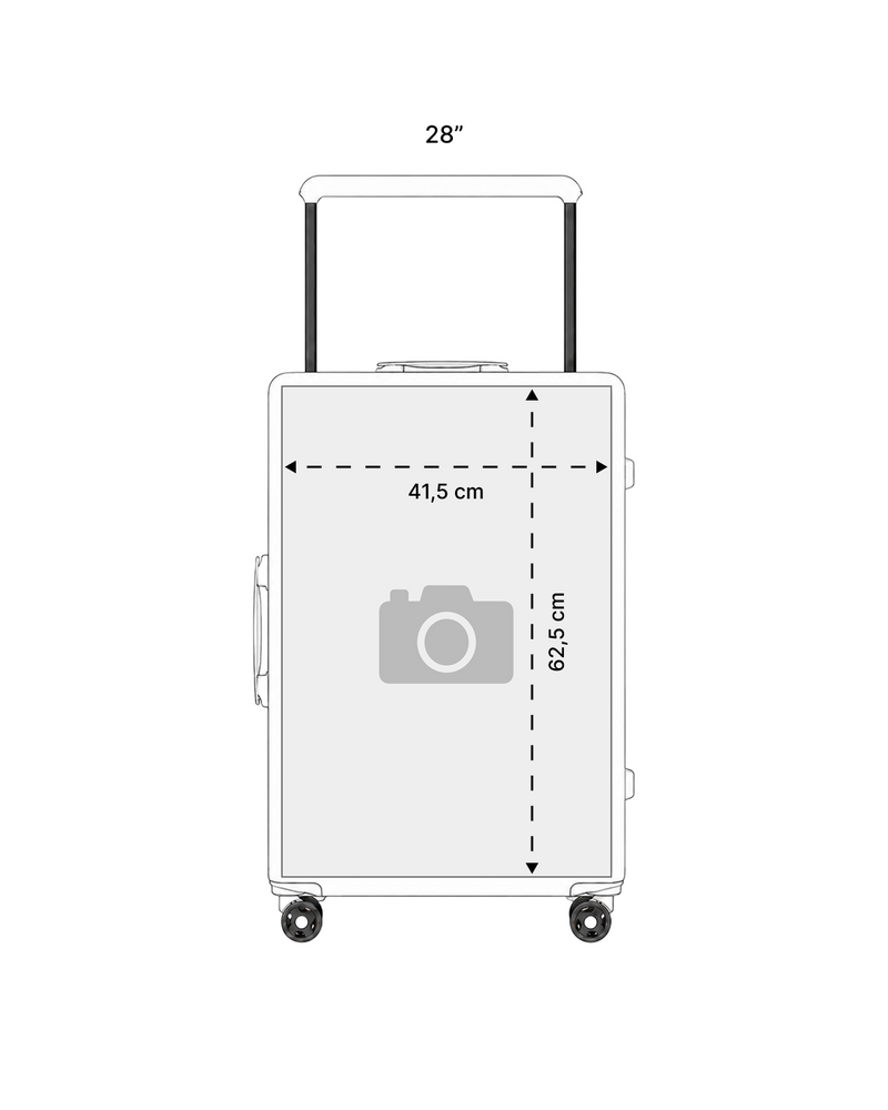 Walizka duża Wings PERSONALIZED ABS+ 28" DIRTY WHITE