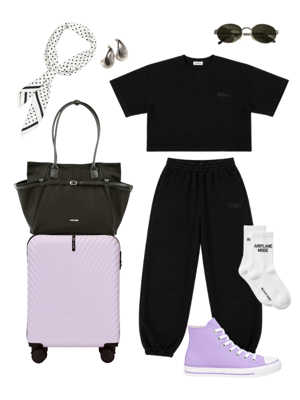 PURPLE & BLACK