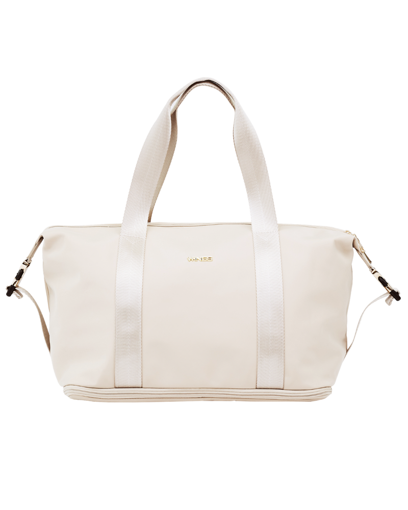 Duża torba damska ROSELLA z funkcją poszerzania BEIGE