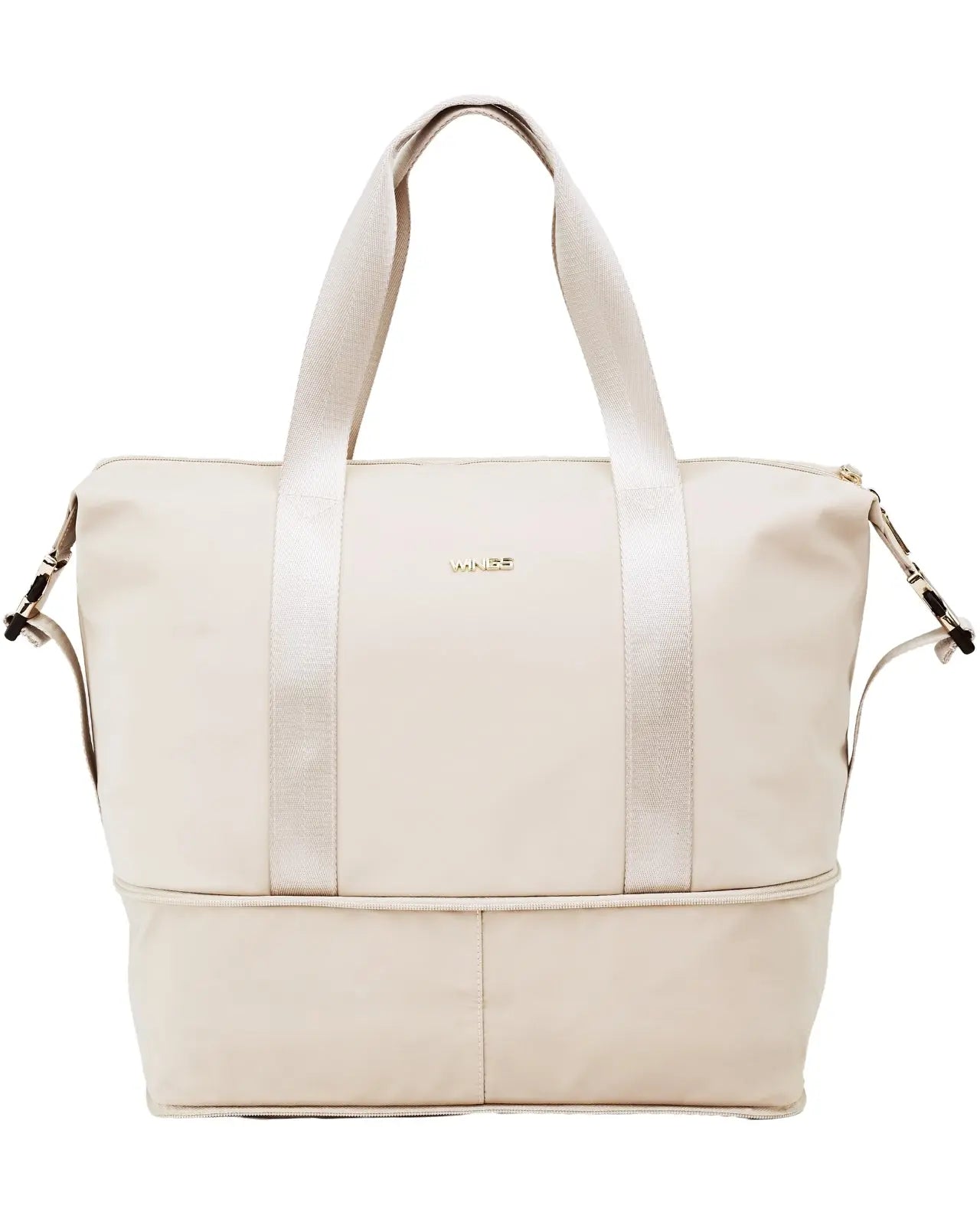 Duża torba damska ROSELLA z funkcją poszerzania BEIGE ROSELLA COLLECTION