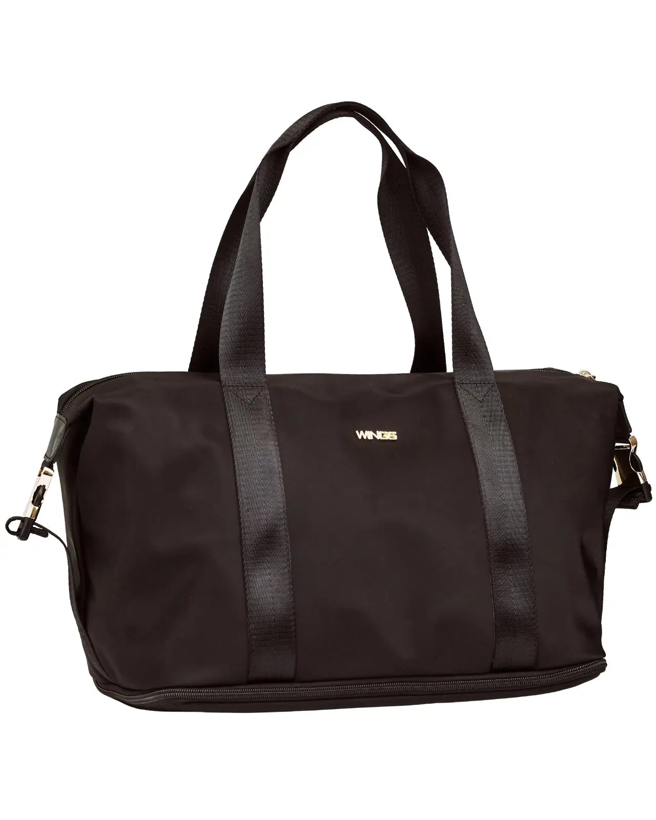 Duża torba damska ROSELLA z funkcją poszerzania BLACK ROSELLA COLLECTION