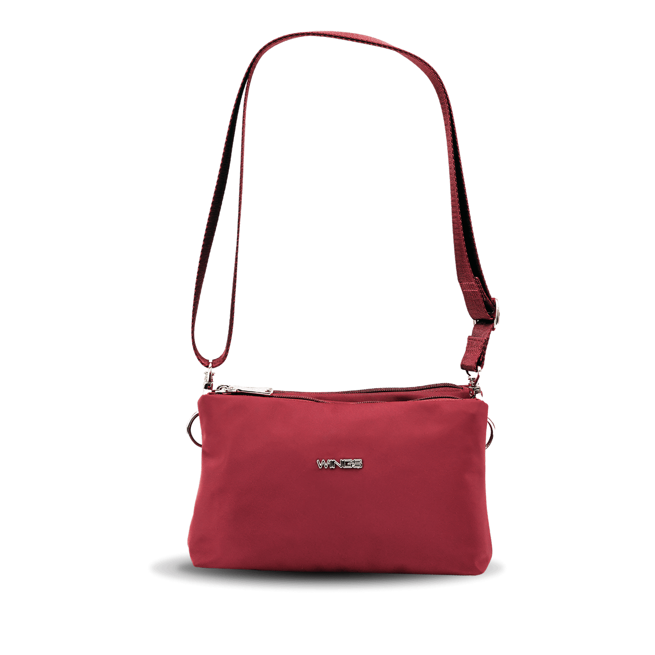 Torebka sportowa ROSELLA z funkcją kosmetyczki DARK RED ROSELLA COLLECTION