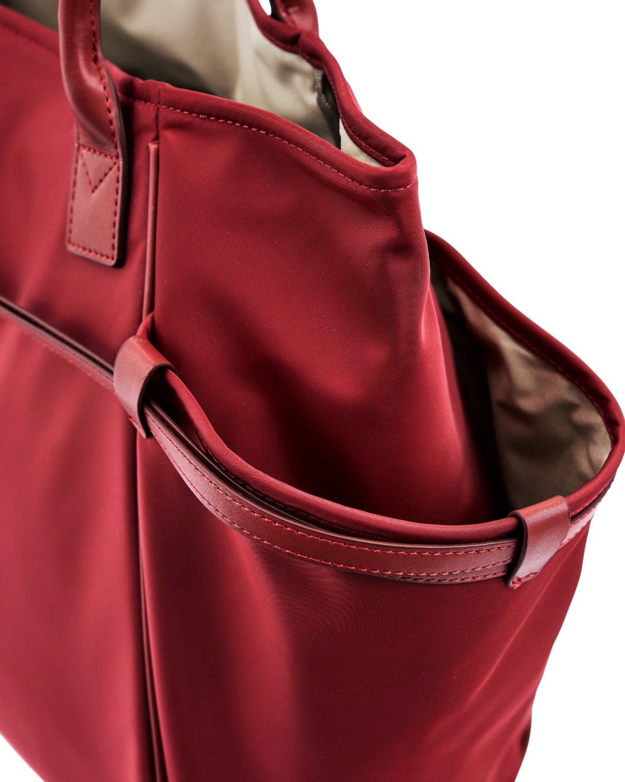 Torba shopper WINGS ROSELLA z odpinaną kosmetyczką i pasem na walizkę DARK RED