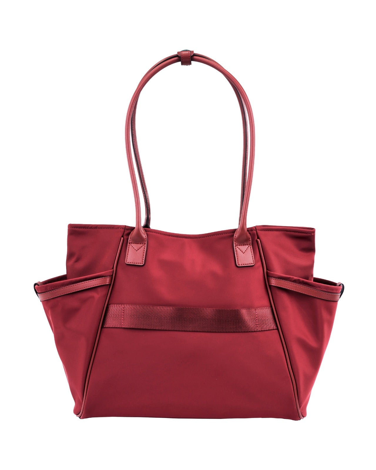 Torba shopper WINGS ROSELLA z odpinaną kosmetyczką i pasem na walizkę DARK RED