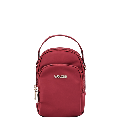Mała torba crossbody ROSELLA DARK RED