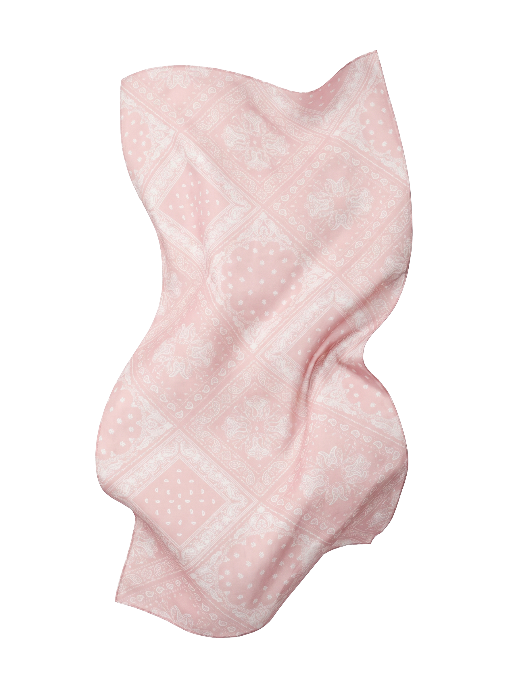 Chusta damska WINGS 180x90 cm różowy wzór bandana