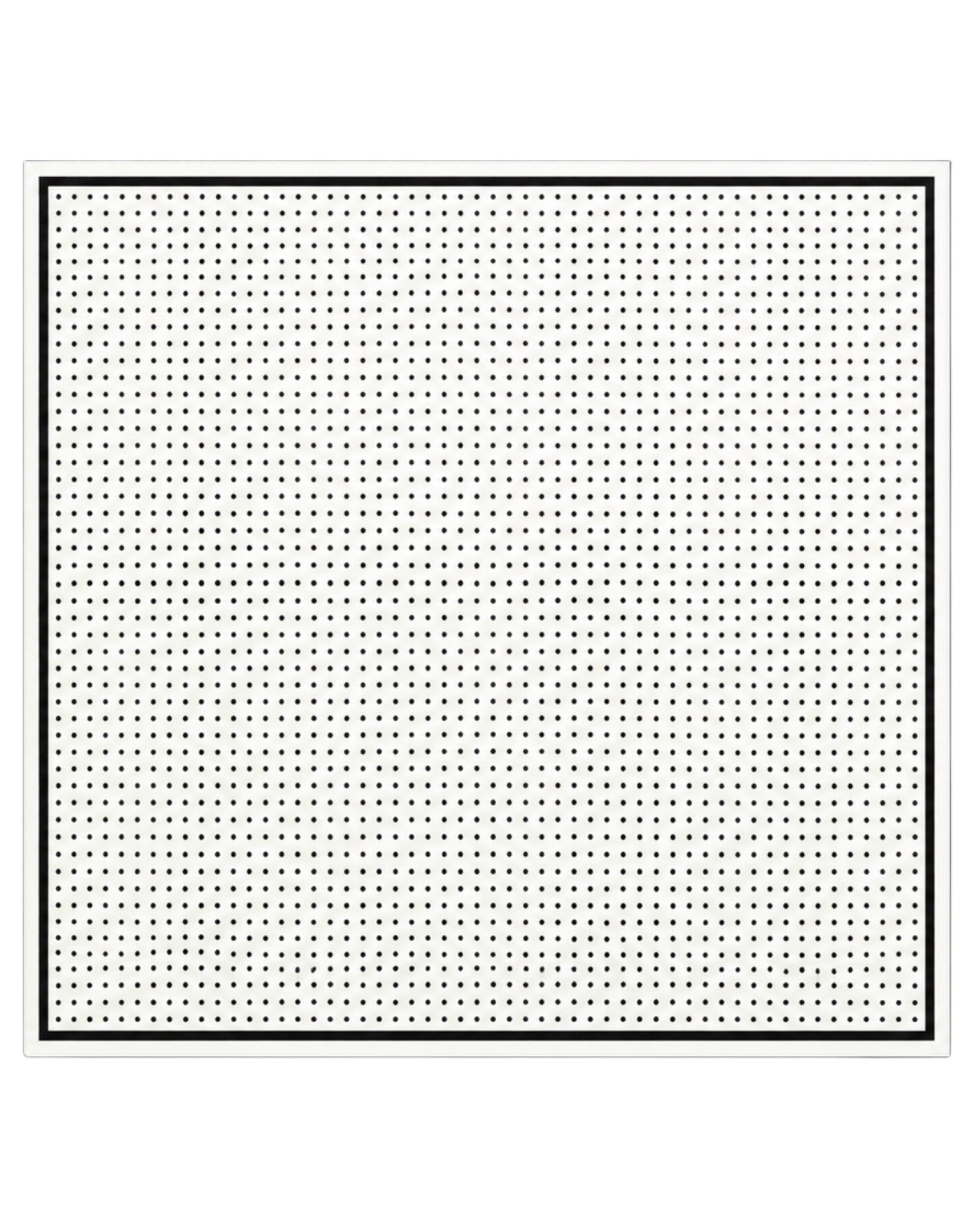 Apaszka damska WINGS 90x90 cm groszki czarno biała