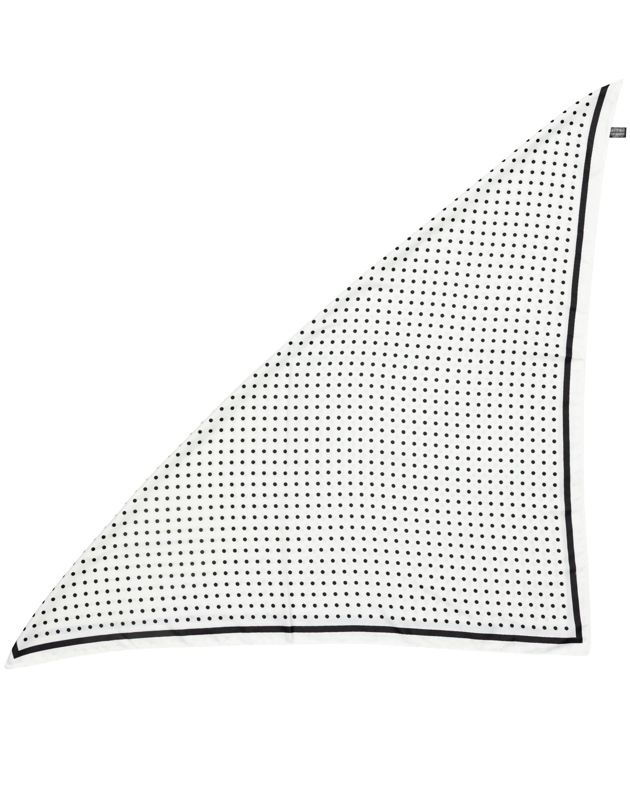Apaszka damska WINGS 90x90 cm groszki czarno biała