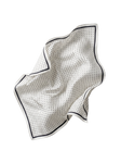 Apaszka damska WINGS 90x90 cm groszki czarno biała