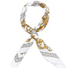 Apaszka damska WINGS 90x90 cm white gold baroque
