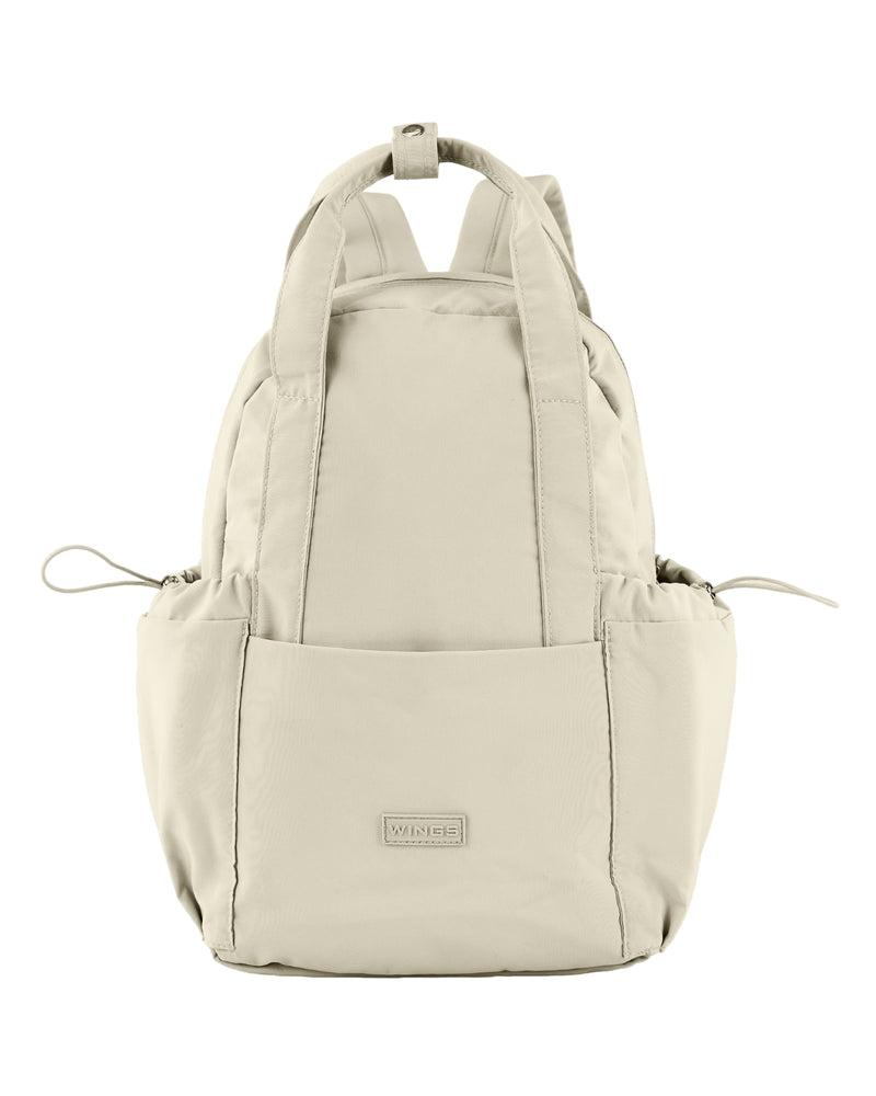 Plecak mały WINGS SOLENNE 12L na laptopa 14 cali miejski BEIGE