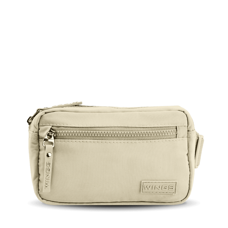 Nerka WINGS SOLENNE saszetka na pas miejska lekka BEIGE