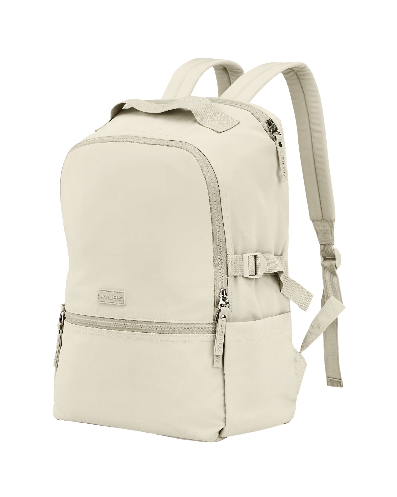 Plecak miejski WINGS 22L na laptop 17 cali do pracy uczelni oraz podróży BEIGE