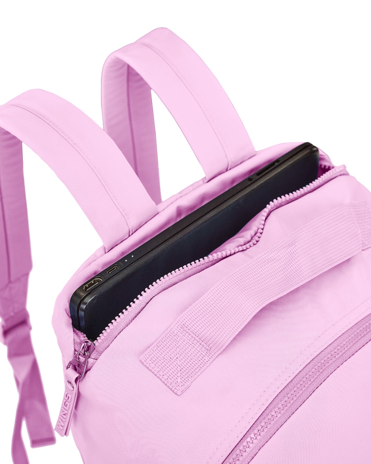 Plecak miejski WINGS 22L na laptop 17 cali do pracy uczelni oraz podróży PINK