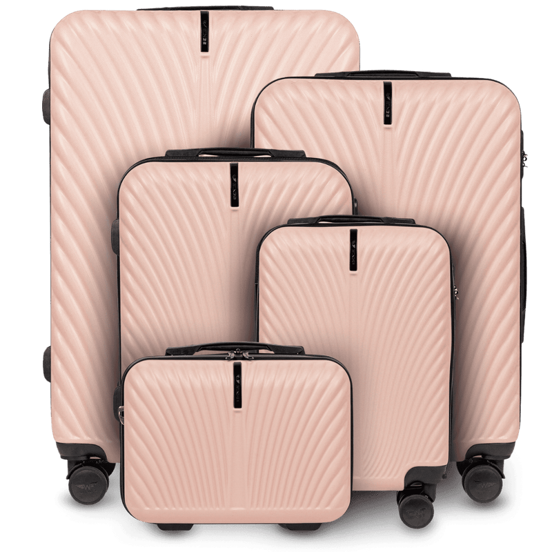 Komplet 5 WALIZEK Wings SWAN PINK