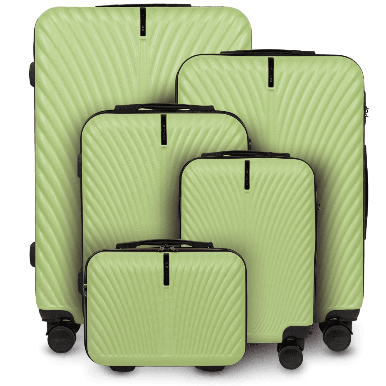 Komplet 5 WALIZEK Wings SWAN PISTACHIO