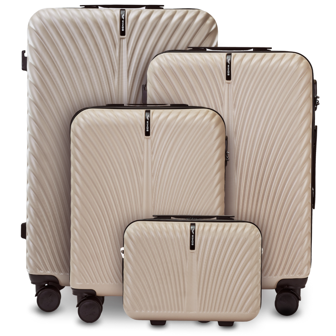 Zestaw 4 WALIZEK Wings SWAN 2.0 BEIGE