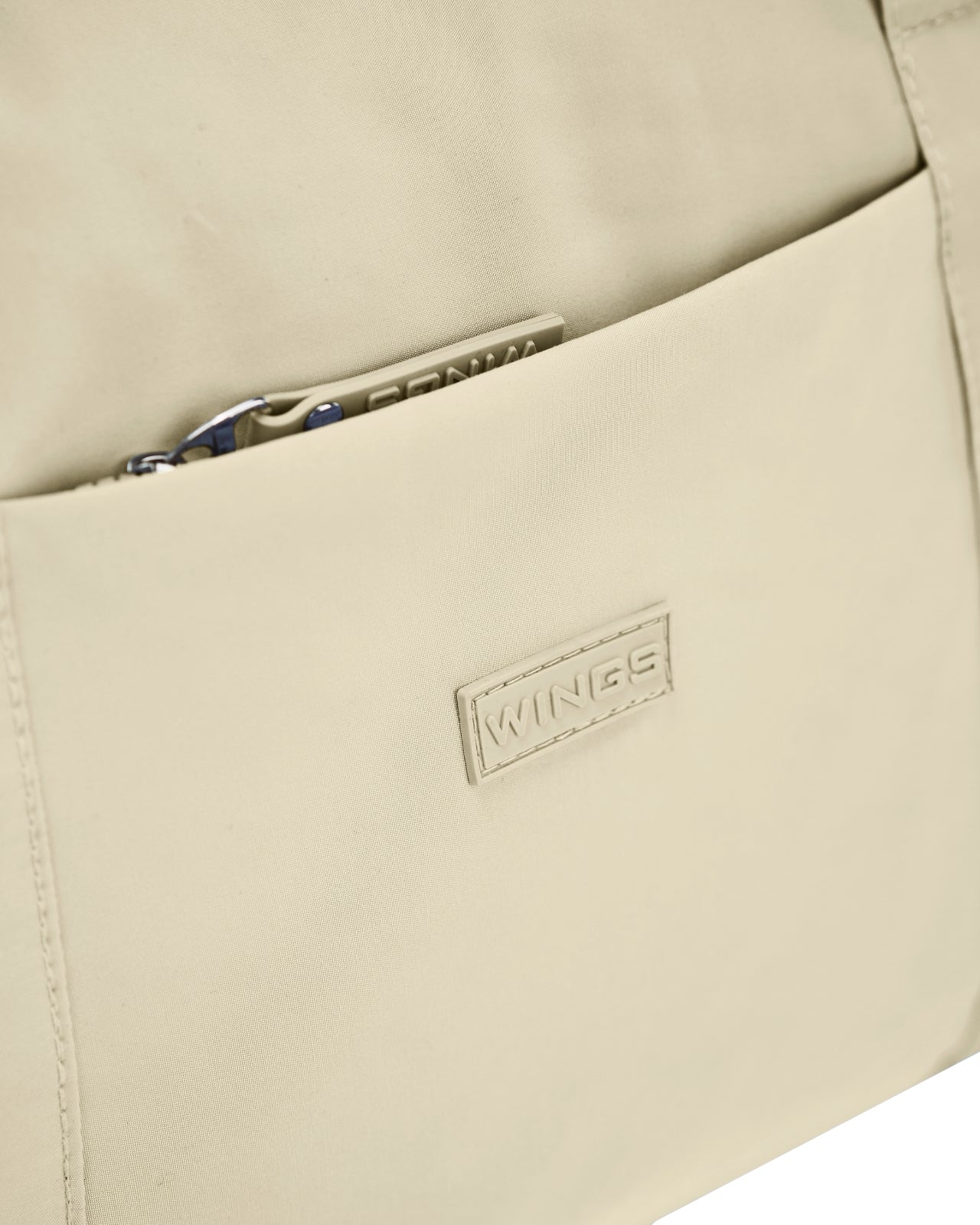 Torba sportowa WINGS SOLENNE z kieszenią na buty i pasem na walizkę BEIGE