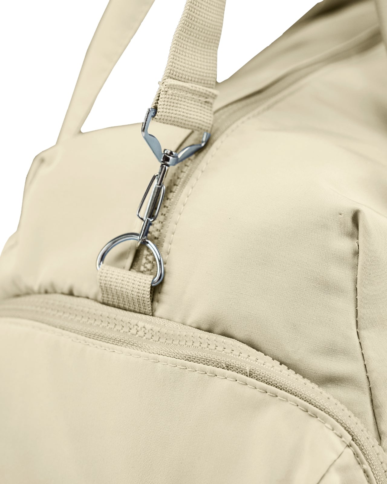 Torba sportowa WINGS SOLENNE z kieszenią na buty i pasem na walizkę BEIGE