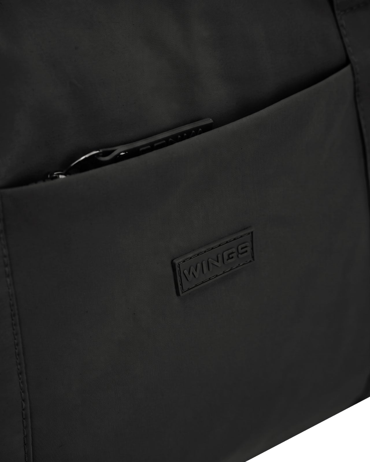 Torba sportowa WINGS SOLENNE z kieszenią na buty i pasem na walizkę BLACK