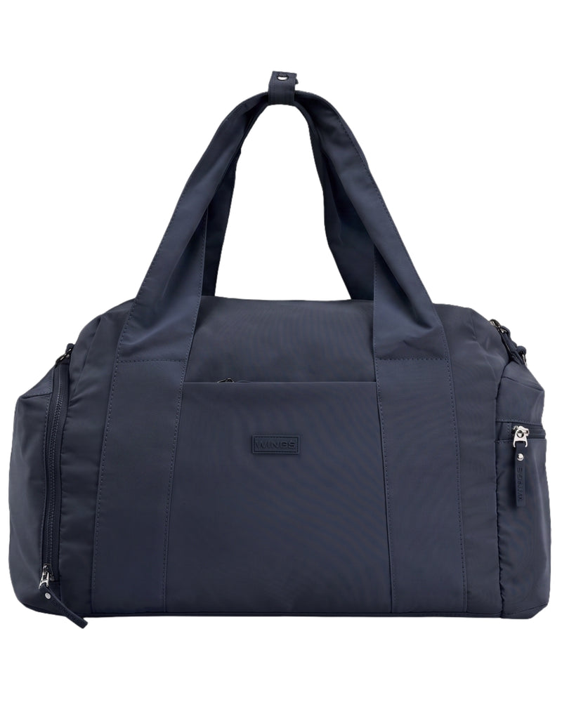 Torba sportowa WINGS SOLENNE z kieszenią na buty i pasem na walizkę NAVY BLUE
