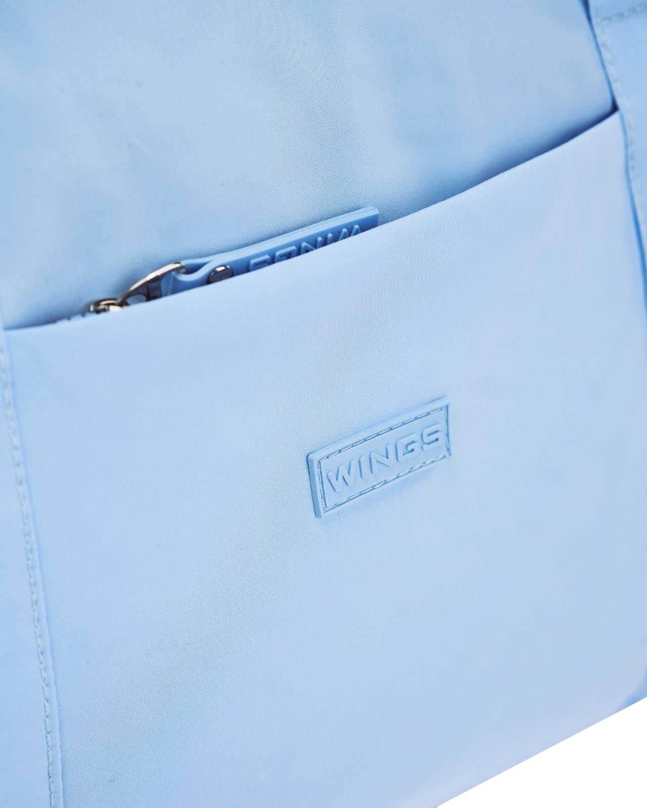 Torba sportowa WINGS SOLENNE z kieszenią na buty i pasem na walizkę BLUE