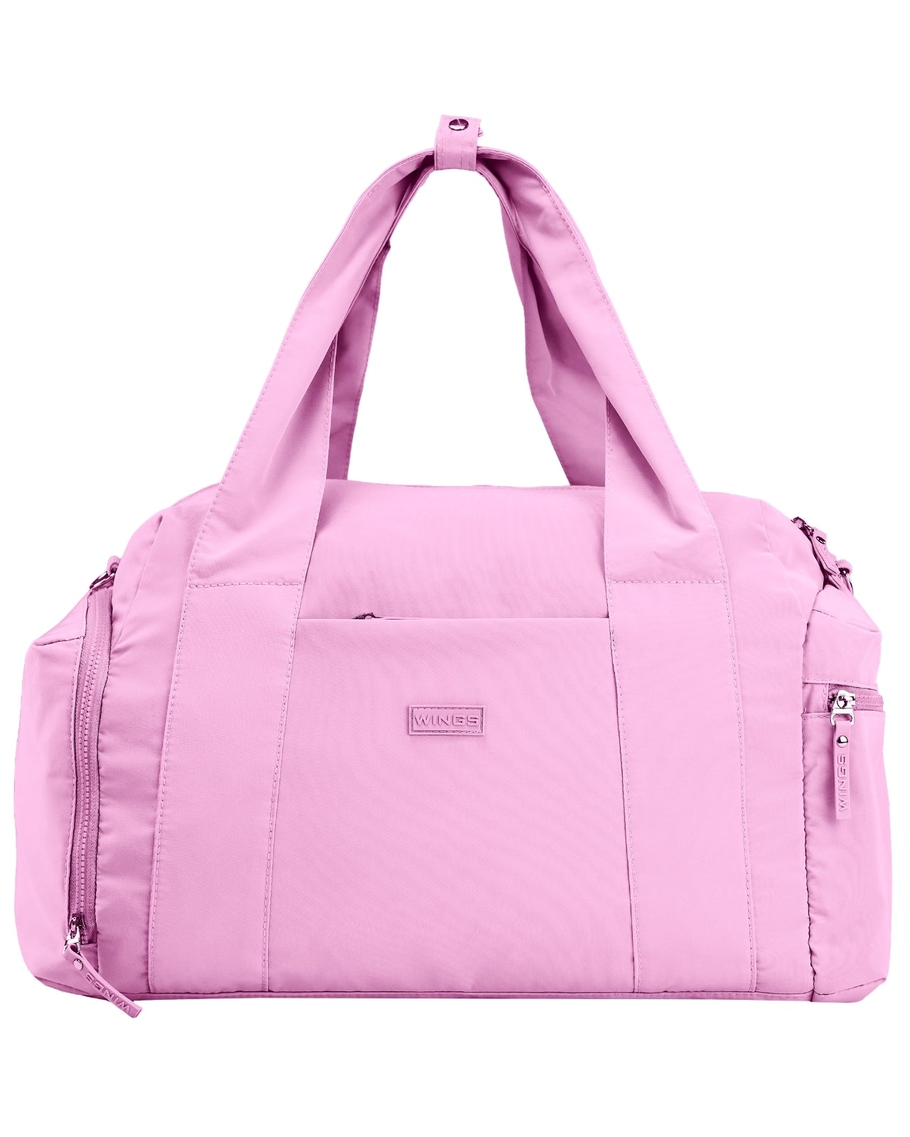 Torba sportowa WINGS SOLENNE z kieszenią na buty i pasem na walizkę PINK