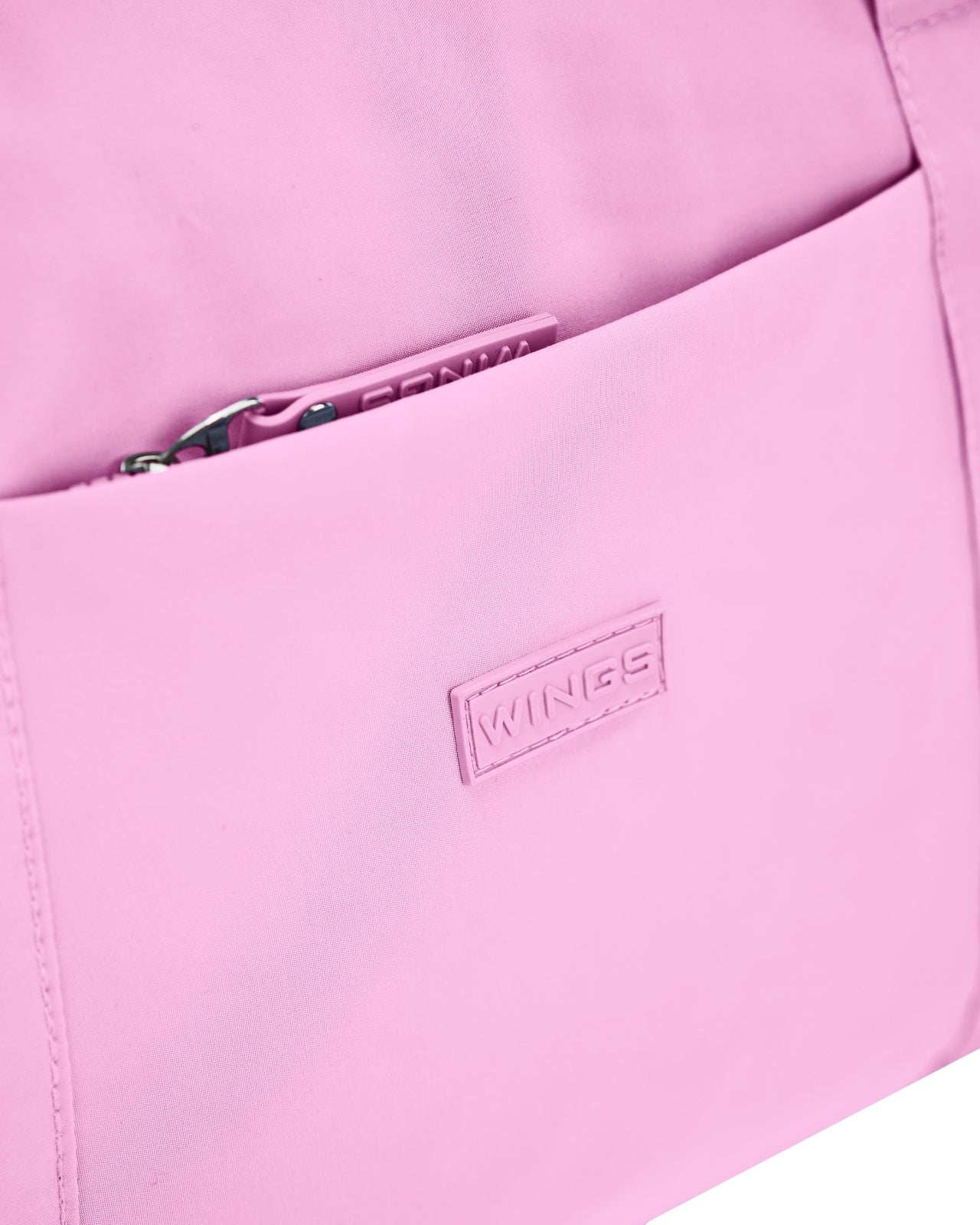 Torba sportowa WINGS SOLENNE z kieszenią na buty i pasem na walizkę PINK